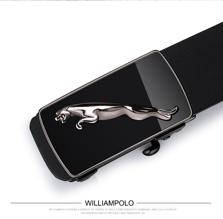 Fashion Casual Belts Leather Men Trendy Pants Genuine Mens Leather Belts Alloy Automatic Buckle Belt