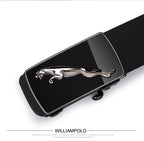 Fashion Casual Belts Leather Men Trendy Pants Genuine Mens Leather Belts Alloy Automatic Buckle Belt