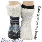 Christmas Winter Warm Socks Men Fluffy Short Plus Velvet Soft Thermal Non Slip Floor Fuzzy Sock