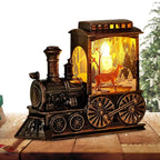 $10 christmas gifts Christmas Train Decor Light Up Retro Christmas Train Figurine Holiday Decor Battery-Operated LED Christmas Train For Parties