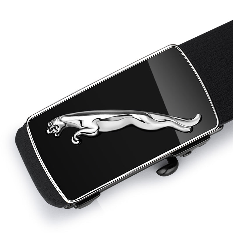 Fashion Casual Belts Leather Men Trendy Pants Genuine Mens Leather Belts Alloy Automatic Buckle Belt