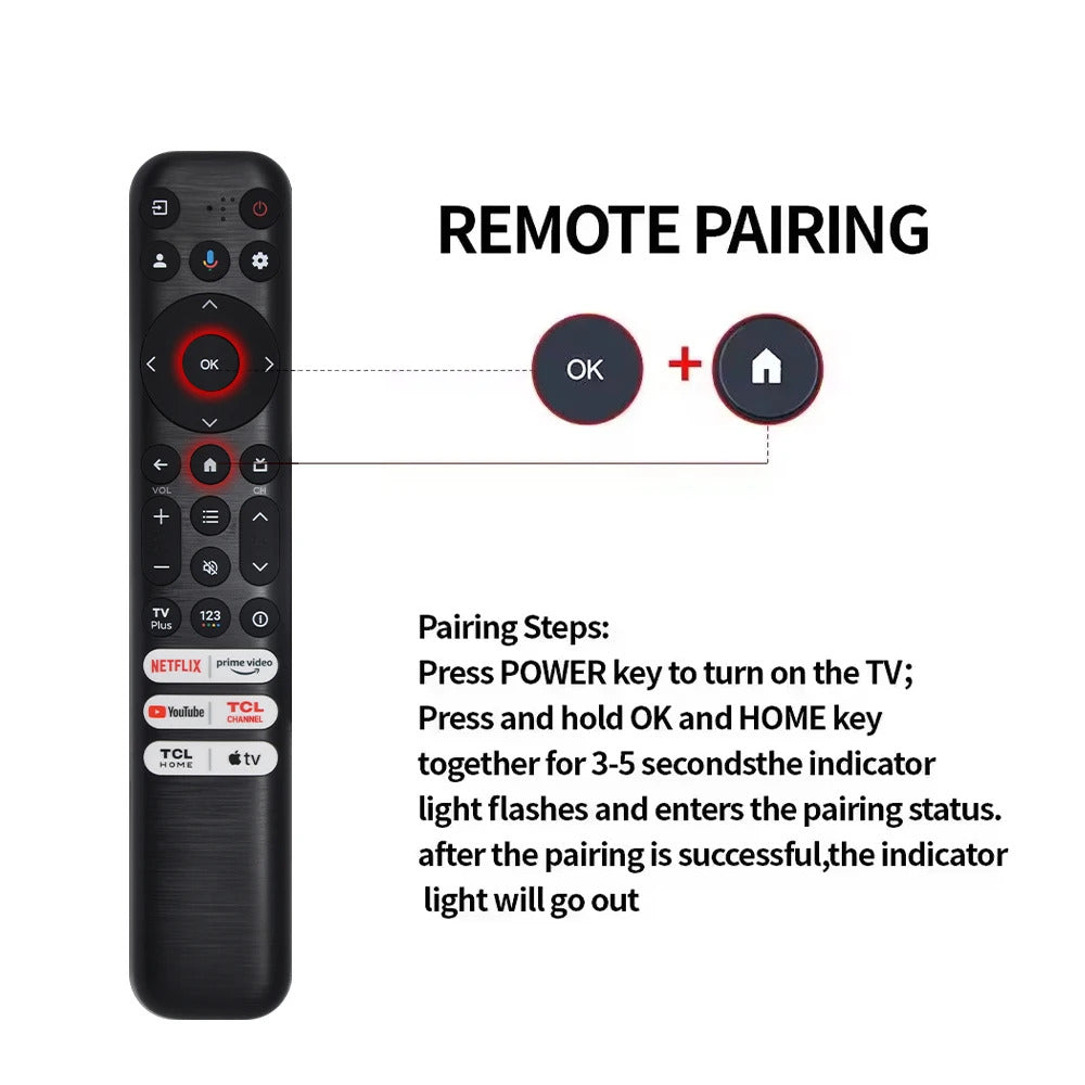 New RC813 FMB1 Voice Remote Control Suitable for TCL Q550G Q650G Q670G Q750G S370G LED UHD QLED Smart TVs