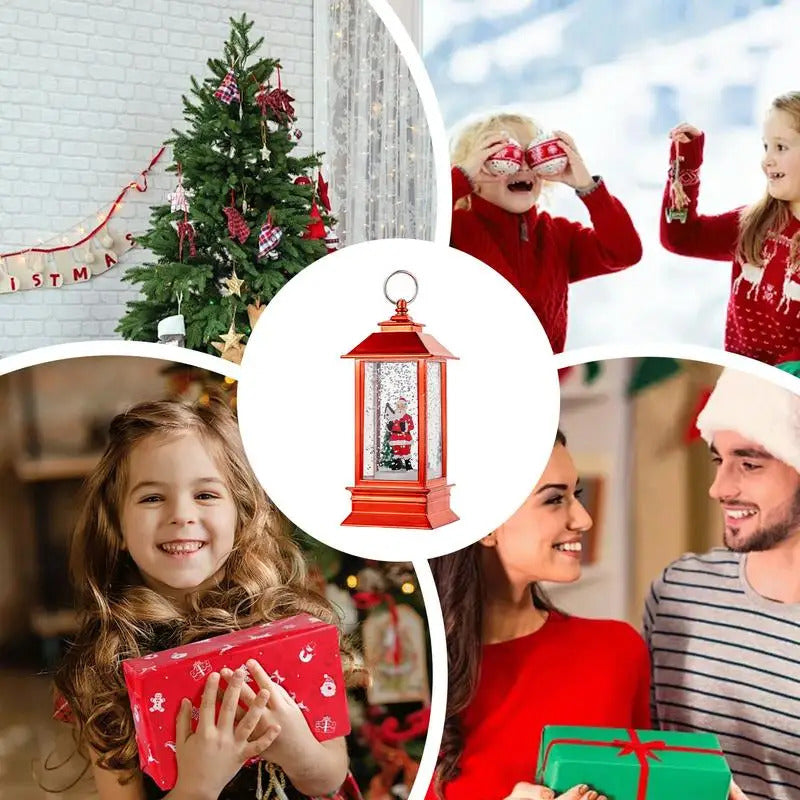 $10 christmas gifts Christmas Snow Globe Lantern LED Vintage Snow Crystal Ball Lantern Night Light Christmas Lantern Lights Portable Night Light