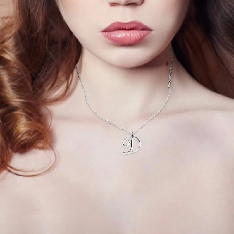 $10 christmas gifts Ladies Pendant Necklace Hundred Matching Clavicle Chain English 26 Classic Letter Home Diy Dainty Circle Necklaces Daily Decor