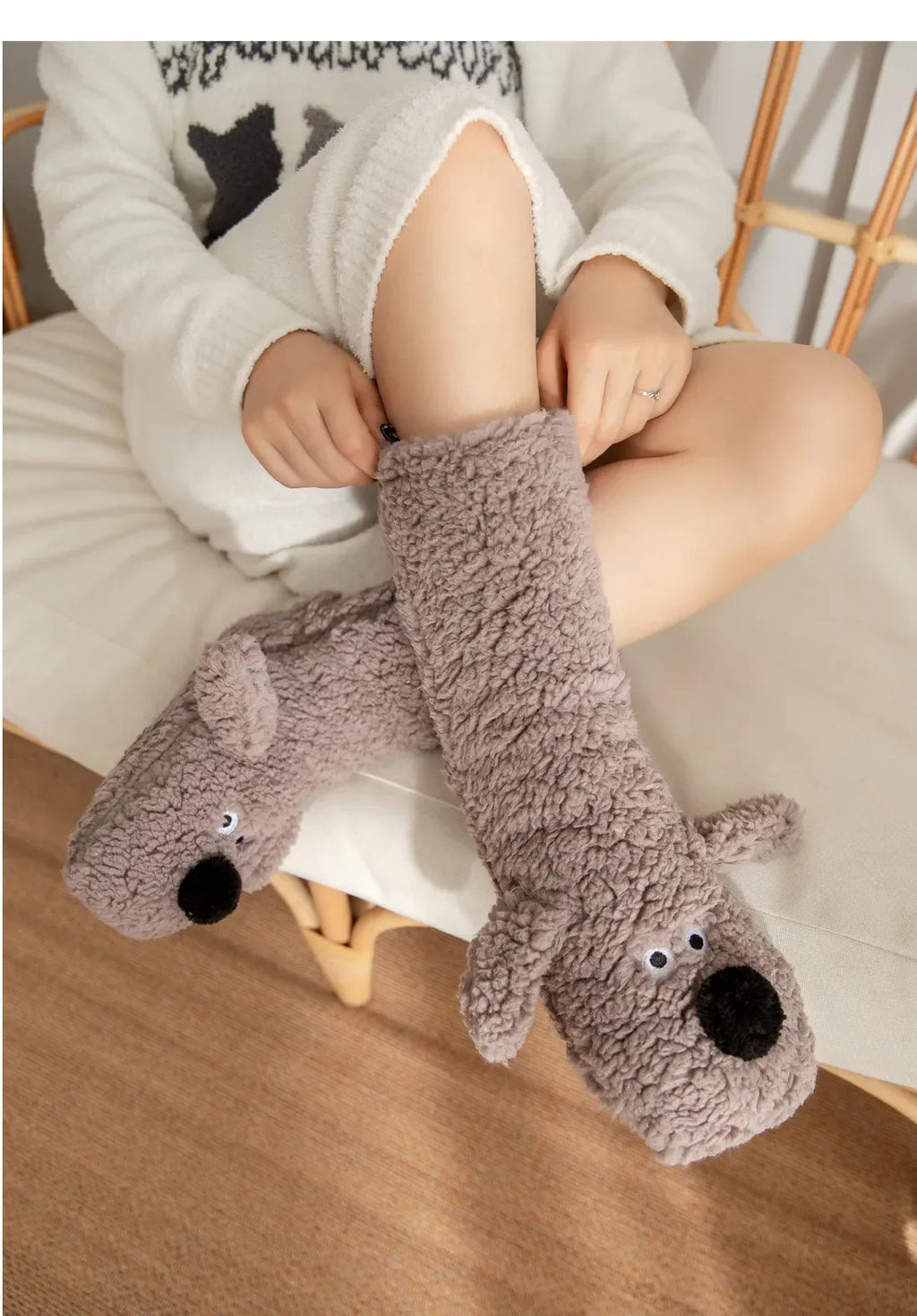 Kawaii Socks Adults Sleeping Socks Winter Snow Home Maternity Sock Leg Warmer Carpet Socks Slippers Funny Socks