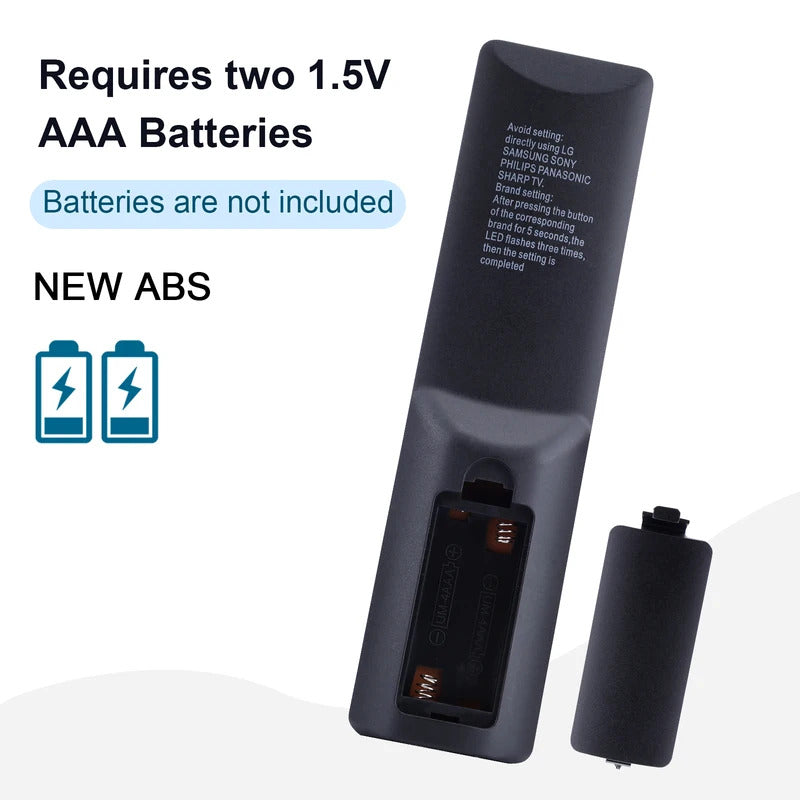 Universal Tv Remote for Lg, Samsung, Tcl, Philips, Vizio, Sharp, Sony, Panasonic, Sanyo, Insignia, Toshiba and Other Brands Lcd L