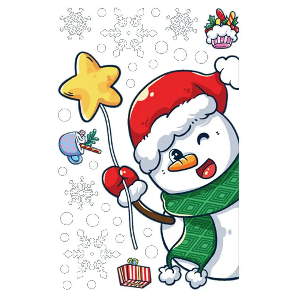 Christmas Window Clings Christmas Theme Decor Static Decals Home Decor Products For Glass Doors Window Household Appliances