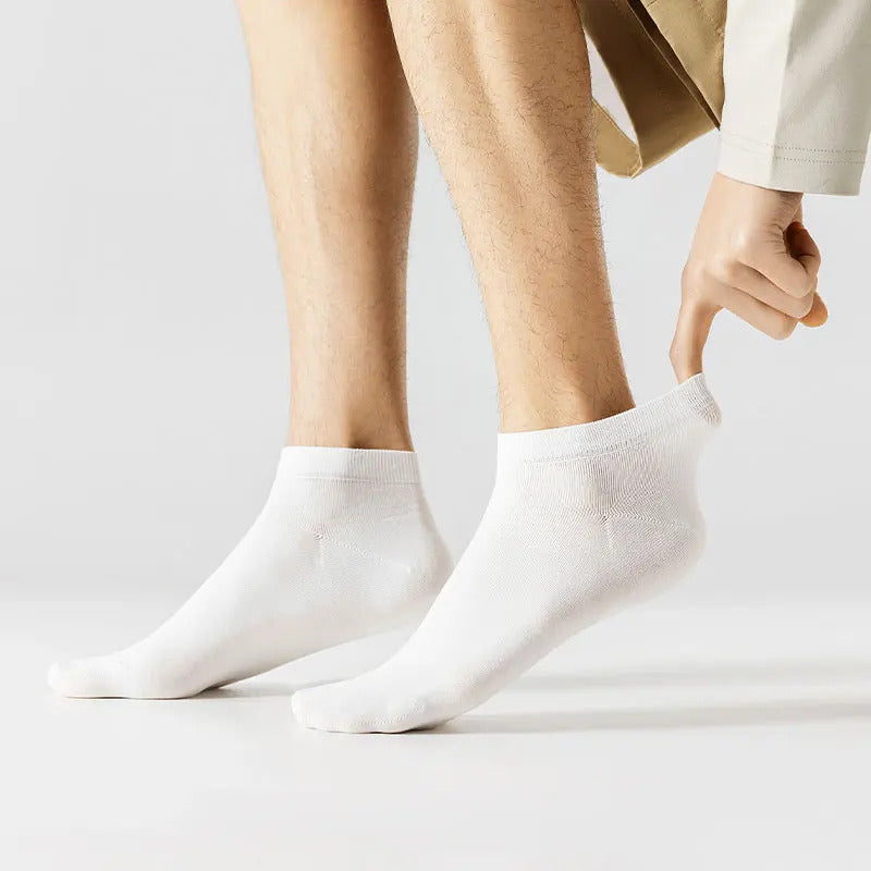 High Quality Men Combed Cotton Socks Short Breathable Odor proof and antibacterial Business Spring Summer for Male sock