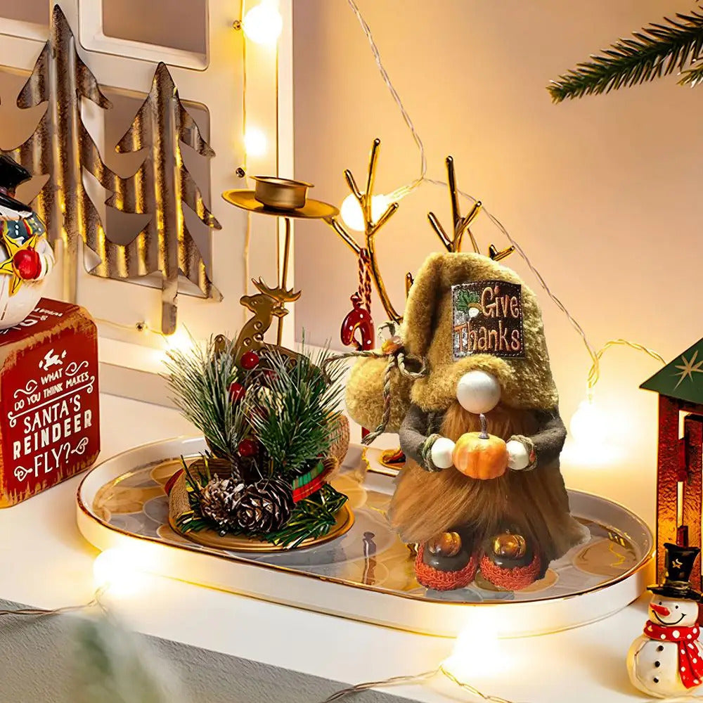 $10 christmas giftsS tuffed Gnomes 11.81-Inch Faceless Doll Swedish Tomte Plush Desktop Decor Halloween Dwarf Doll Cute Collectible Figurines for