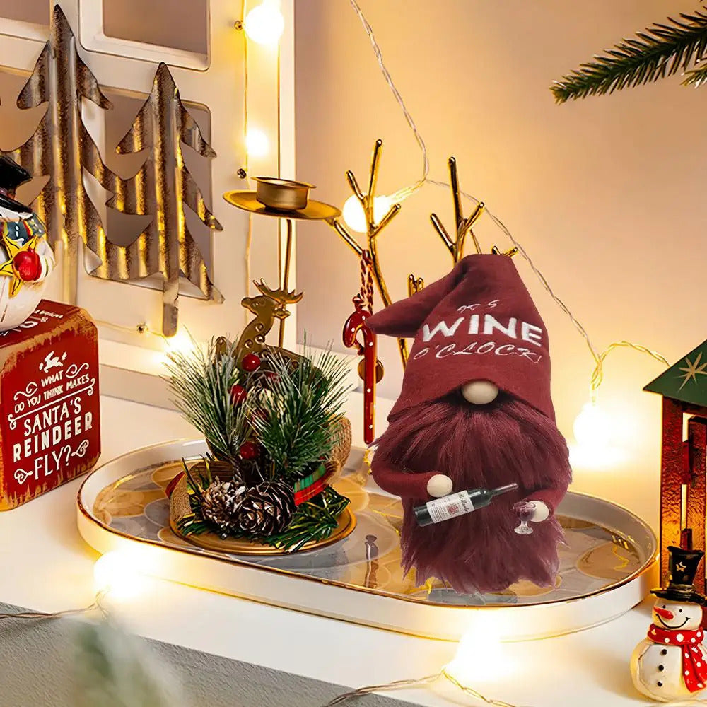 $10 christmas giftsS tuffed Gnomes 11.81-Inch Faceless Doll Swedish Tomte Plush Desktop Decor Halloween Dwarf Doll Cute Collectible Figurines for