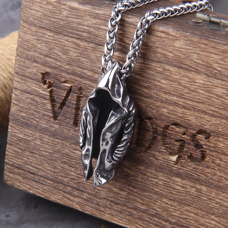 $20 christmas gifts Cool Punk Vintage Assassin Cloak Man In Black Pendant Necklaces For Men Boys Stainless Steel Personality Hip Hop Jewelry Gifts