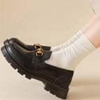 Cotton Socks Women Seamless Soft Crew Socks Medium Tube Long Loose Casual Solid Color Anti-Pilling Breathable