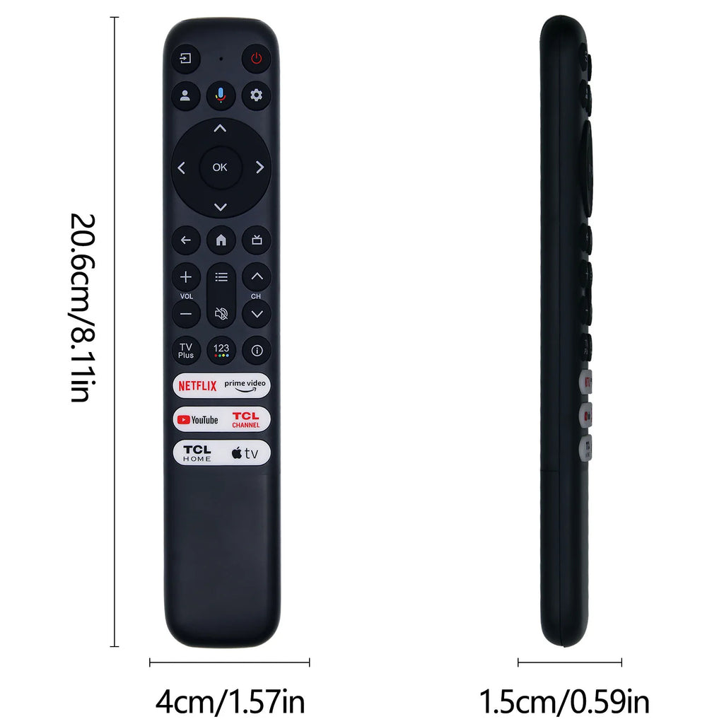 New RC813 FMB1 Voice Remote Control Suitable for TCL Q550G Q650G Q670G Q750G S370G LED UHD QLED Smart TVs