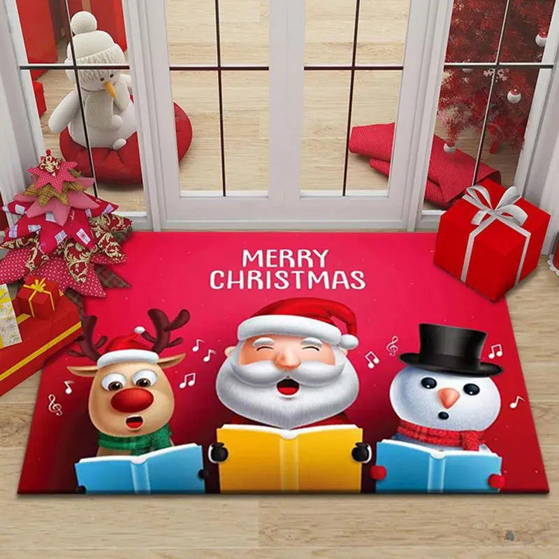 $10 christmas gifts 2025 Christmas Decorations for Home Door Mat Floor Carpet Santa Snowman Rugs Navidad Ornaments New Year 2025 Gifts Natal Xmas$10 gift ideas