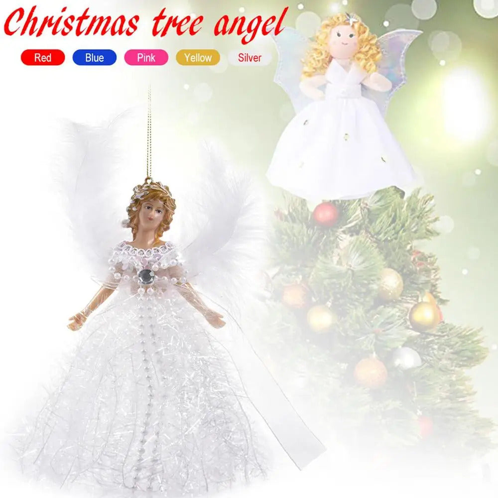 $10 christmas gifts 2025 Christmas Tree Pendant Hanging Ornaments 2025 New Year Gifts Christmas Plush Angel Dolls Decoration For Home Decorations