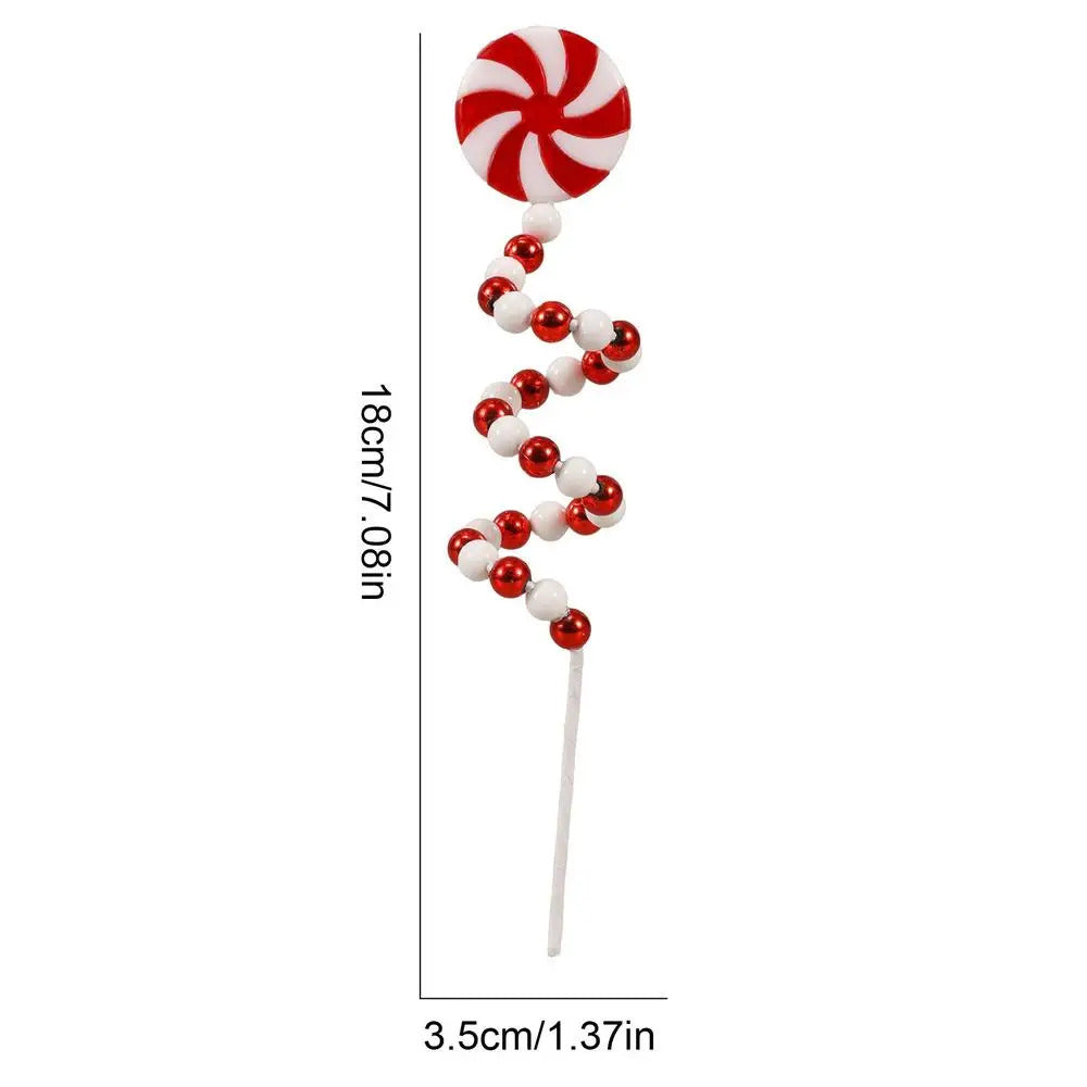 $10 christmas gifts Christmas Candy Cane Decorations Christmas Tree Decoration Red White Lollipop Decoration Curved Candy Christmas Tree Stems Decor