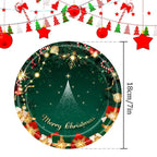 $10 christmas gifts Merry Christmas Party Disposable Paper Plate Tableware Napkins Tablecloth Christmas Decor For Home New Year 2025 $10 gift ideas