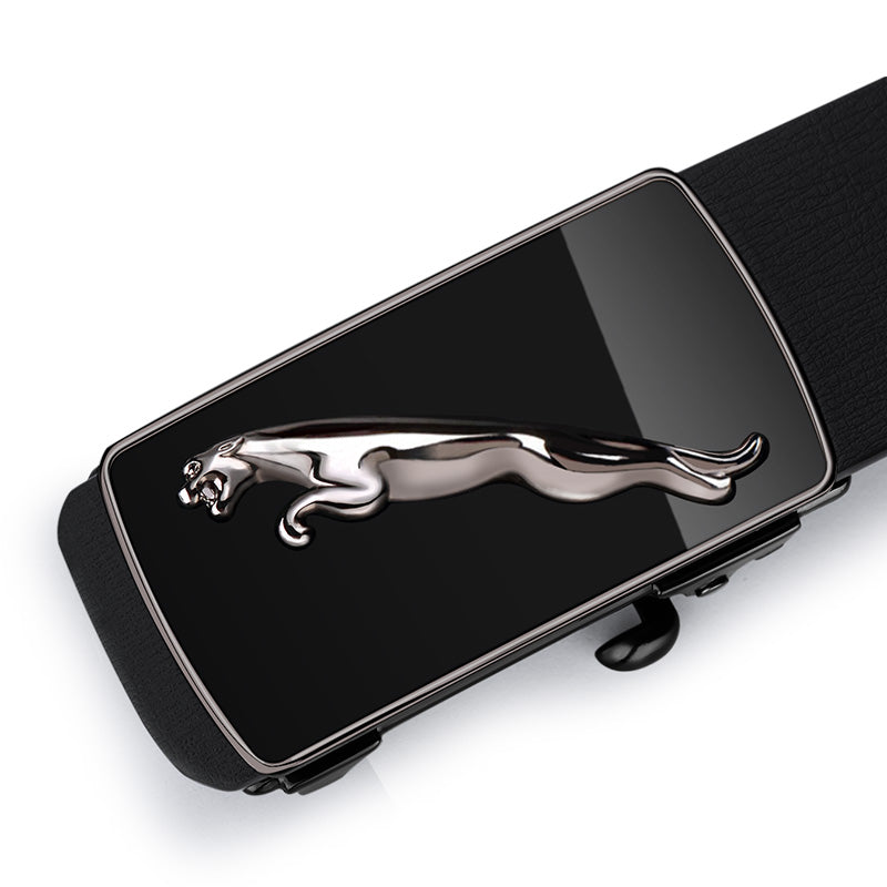 Fashion Casual Belts Leather Men Trendy Pants Genuine Mens Leather Belts Alloy Automatic Buckle Belt