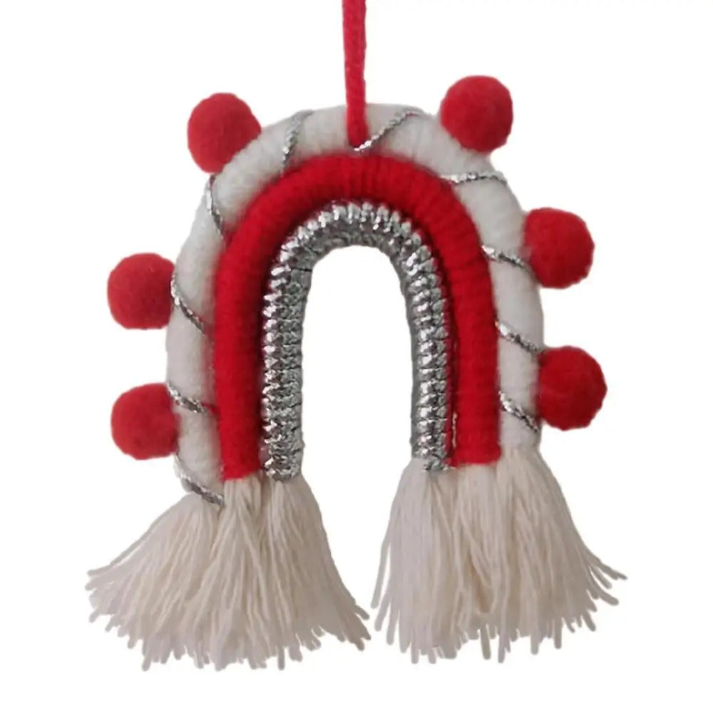 $10 christmas gifts Boho Christmas Ornaments Mini Rainbow Weaving For Wall Decor Modern Home Decoration Accessories Pendant For Bedroom Nursery Baby