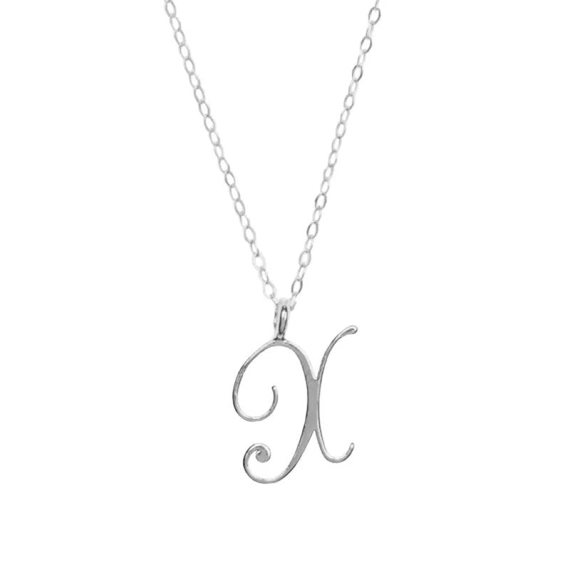 $10 christmas gifts Ladies Pendant Necklace Hundred Matching Clavicle Chain English 26 Classic Letter Home Diy Dainty Circle Necklaces Daily Decor