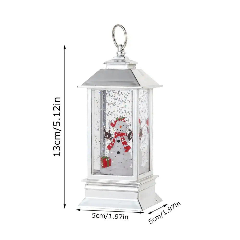 $10 christmas gifts Christmas Snow Globe Lantern LED Vintage Snow Crystal Ball Lantern Night Light Christmas Lantern Lights Portable Night Light