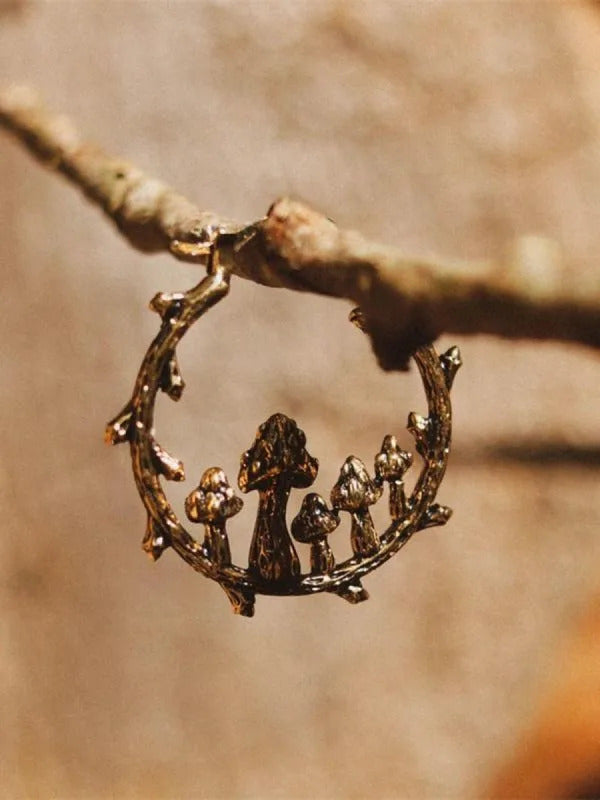 $10 christmas gifts Hollow Out Mushroom Design Dangle Earrings,  New Style Jewelry for Women & Girls for Party, Daily Clothing Decor, Trendy All-mat