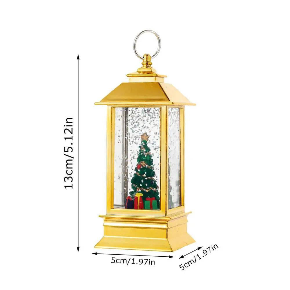 $10 christmas gifts Christmas Snow Globe Lantern LED Vintage Snow Crystal Ball Lantern Night Light Christmas Lantern Lights Portable Night Light