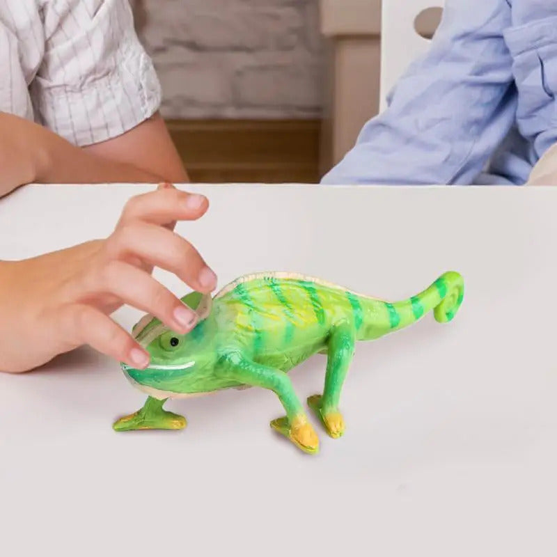 $10 christmas gifts Chameleon Toy Realistic Solid Chameleon Toy Figurine Multi-functional Animal Figurines Bonsai Decor For Thanksgiving Christmas
