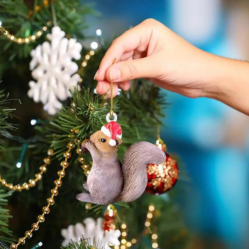 $10 christmas gifts Christmas Squirrel Rabbit Elk Bird Animal Ornaments Xmas Tree Hanging Pendant Christmas Scene Home Decoration Props $10 gift ideas