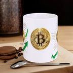 Bitcoin Themed Mug Personalized Custom Coffee Mug with Bitcoin Pattern for Crypto Enthusiasts Gift