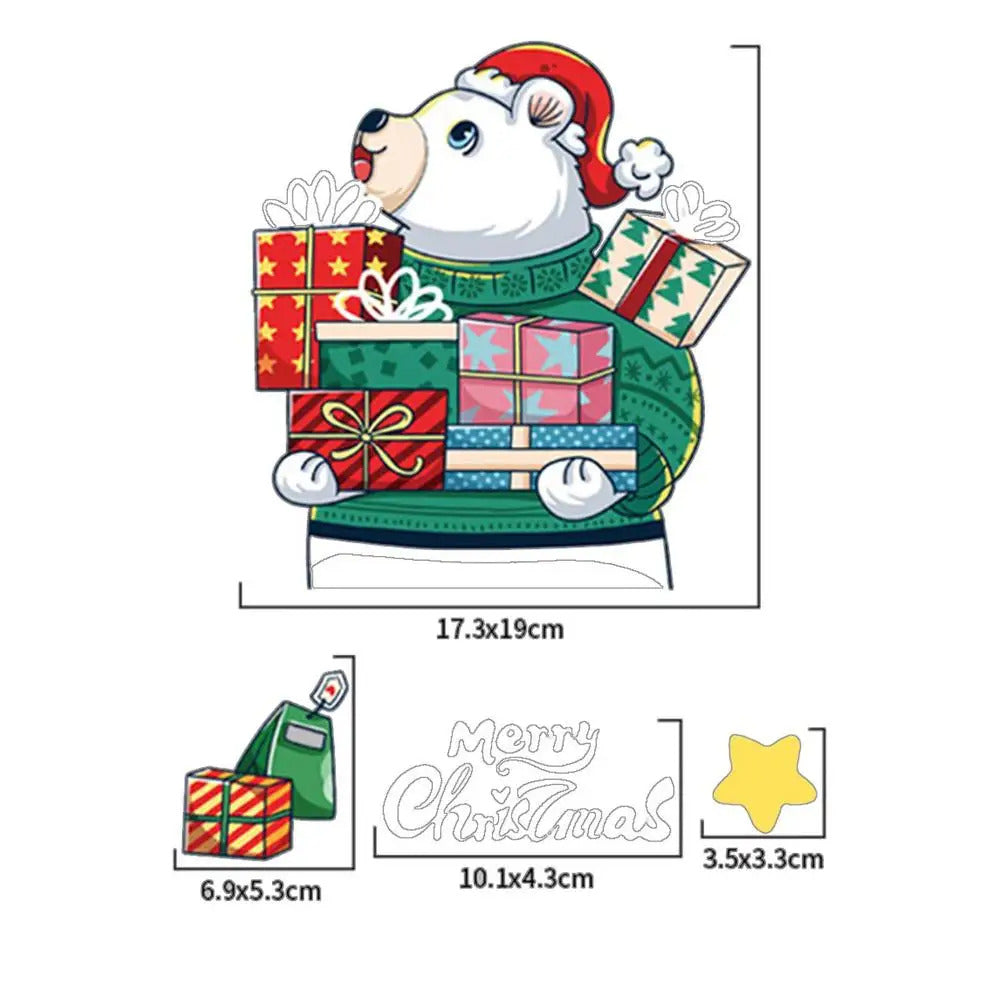 $10 christmas gifts Window Decals For Christmas Winter Snowflake Static Clings Christmas Ambience Window Decor Accessories For Tiles Household
