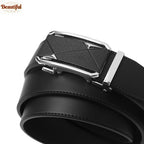 New Designer Belt Men Man Leather Automatic Buckle Luxury High-end Pure Leather Belt