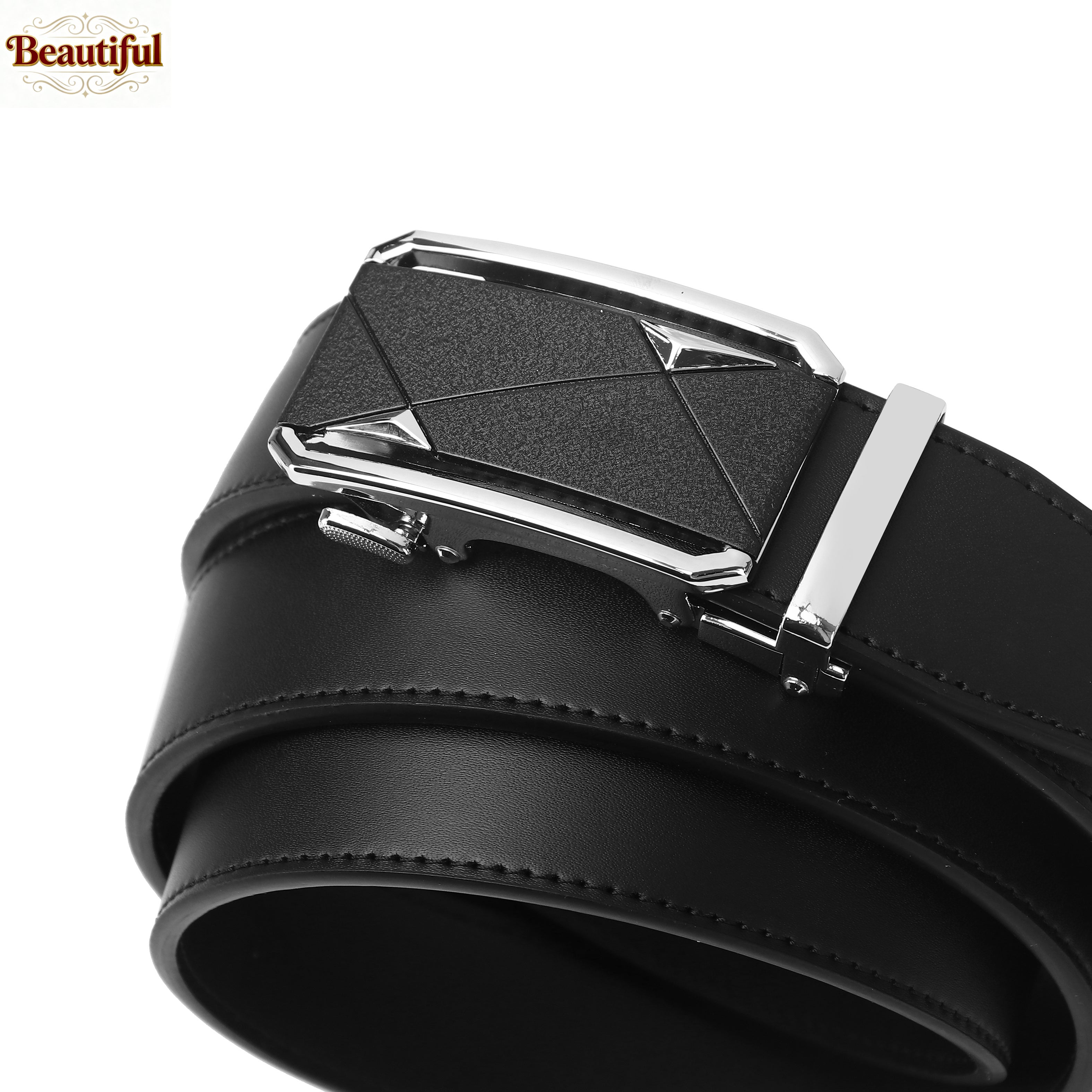 New Designer Belt Men Man Leather Automatic Buckle Luxury High-end Pure Leather Belt