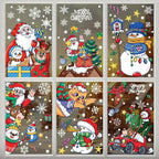 Christmas Window Clings Christmas Theme Decor Static Decals Home Decor Products For Glass Doors Window Household Appliances