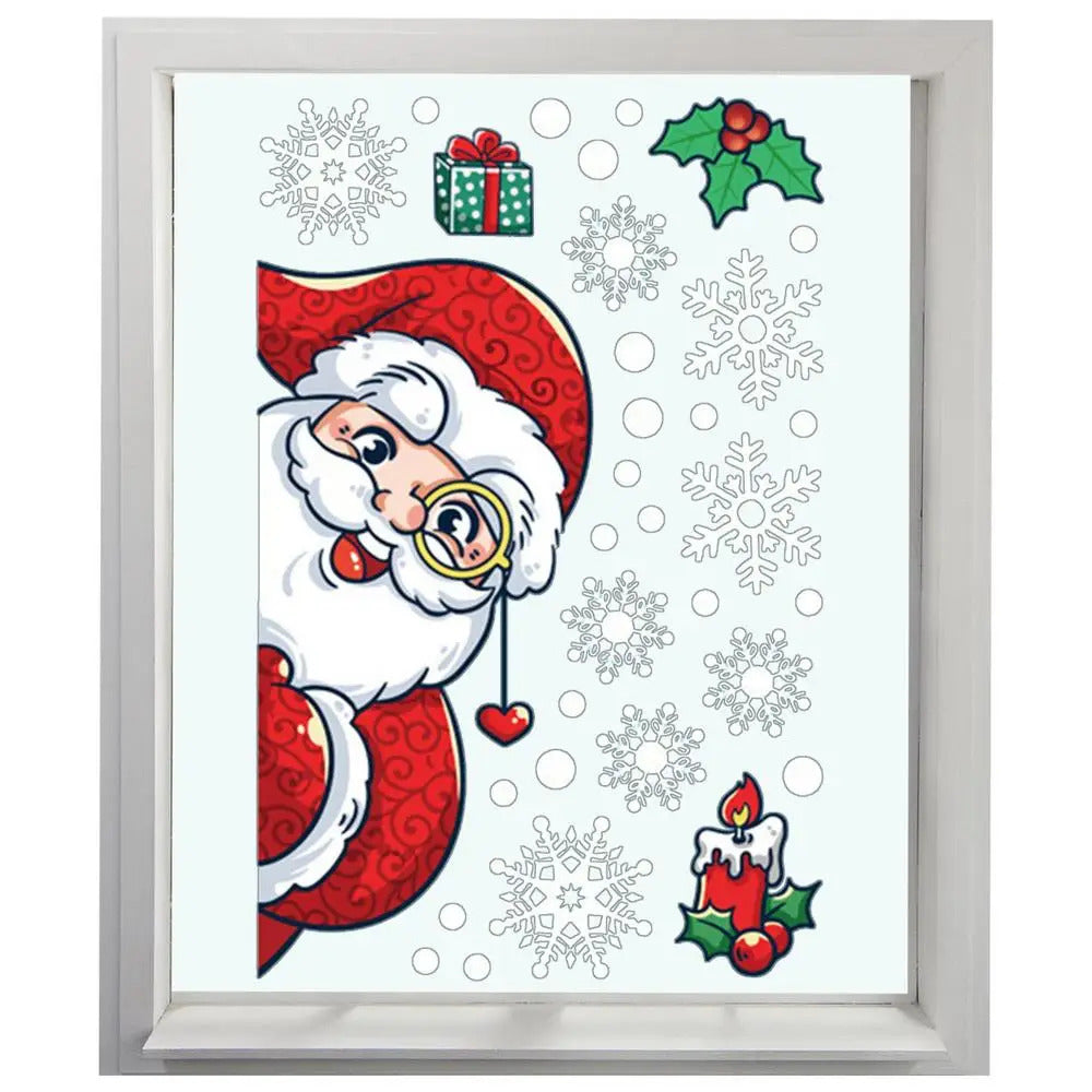 $10 christmas gifts Window Decals For Christmas Winter Snowflake Static Clings Christmas Ambience Window Decor Accessories For Tiles Household