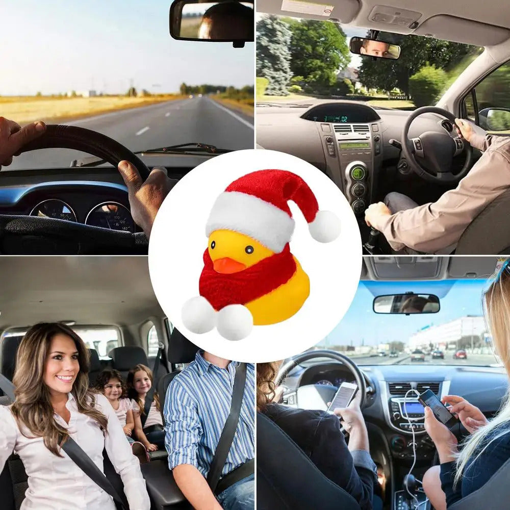 $10 christmas gifts Christmas Ducks Yellow Duck With Christmas Hat And Scarf Squeeze Squeaky Duck Miniature Bath Toys $10 gift ideas