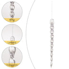 Icicle Christmas Tree Ornaments 42X Clear Acrylic Icicles Drop Pendants Christmas Tree Crystal Decorations For Winter Holiday