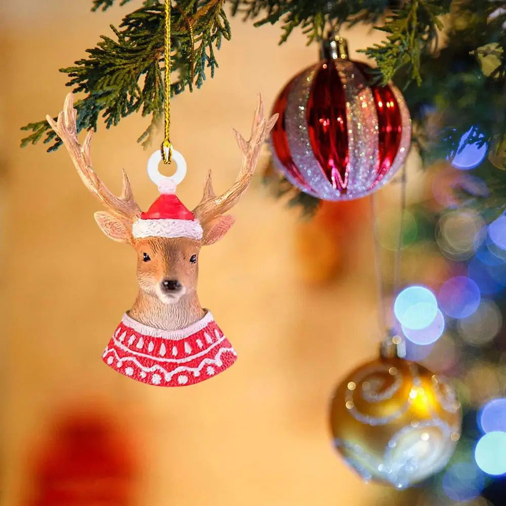 $10 christmas gifts Christmas Squirrel Rabbit Elk Bird Animal Ornaments Xmas Tree Hanging Pendant Christmas Scene Home Decoration Props $10 gift ideas