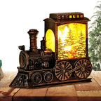 $10 christmas gifts Christmas Train Decor Light Up Retro Christmas Train Figurine Holiday Decor Battery-Operated LED Christmas Train For Parties