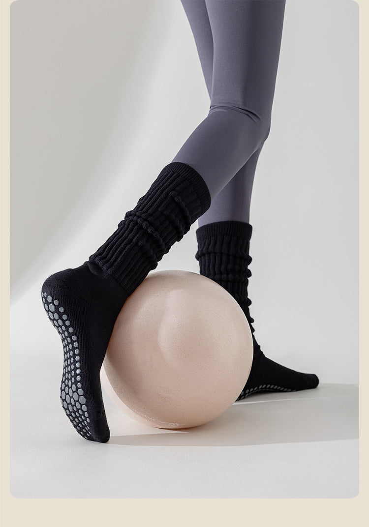 long pilates grip socks