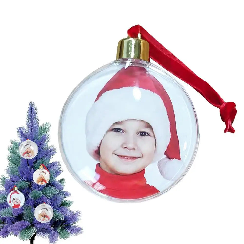 $10 christmas gifts Christmas Transparent Photo Ball Personalize DIY Photo Ball Ornaments DIY Christmas Tree Hanging Craft Ball Ornament Decor