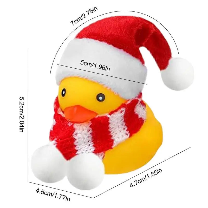 $10 christmas gifts Christmas Ducks Yellow Duck With Christmas Hat And Scarf Squeeze Squeaky Duck Miniature Bath Toys $10 gift ideas