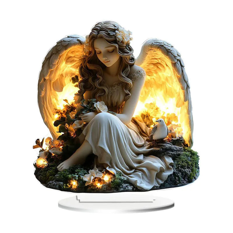 $10 christmas gifts Angel Table Top Decoration With Suitable For Home Display Acrylic Table Top Decoration Elegant Ornament DecoracióN De HabitacióN