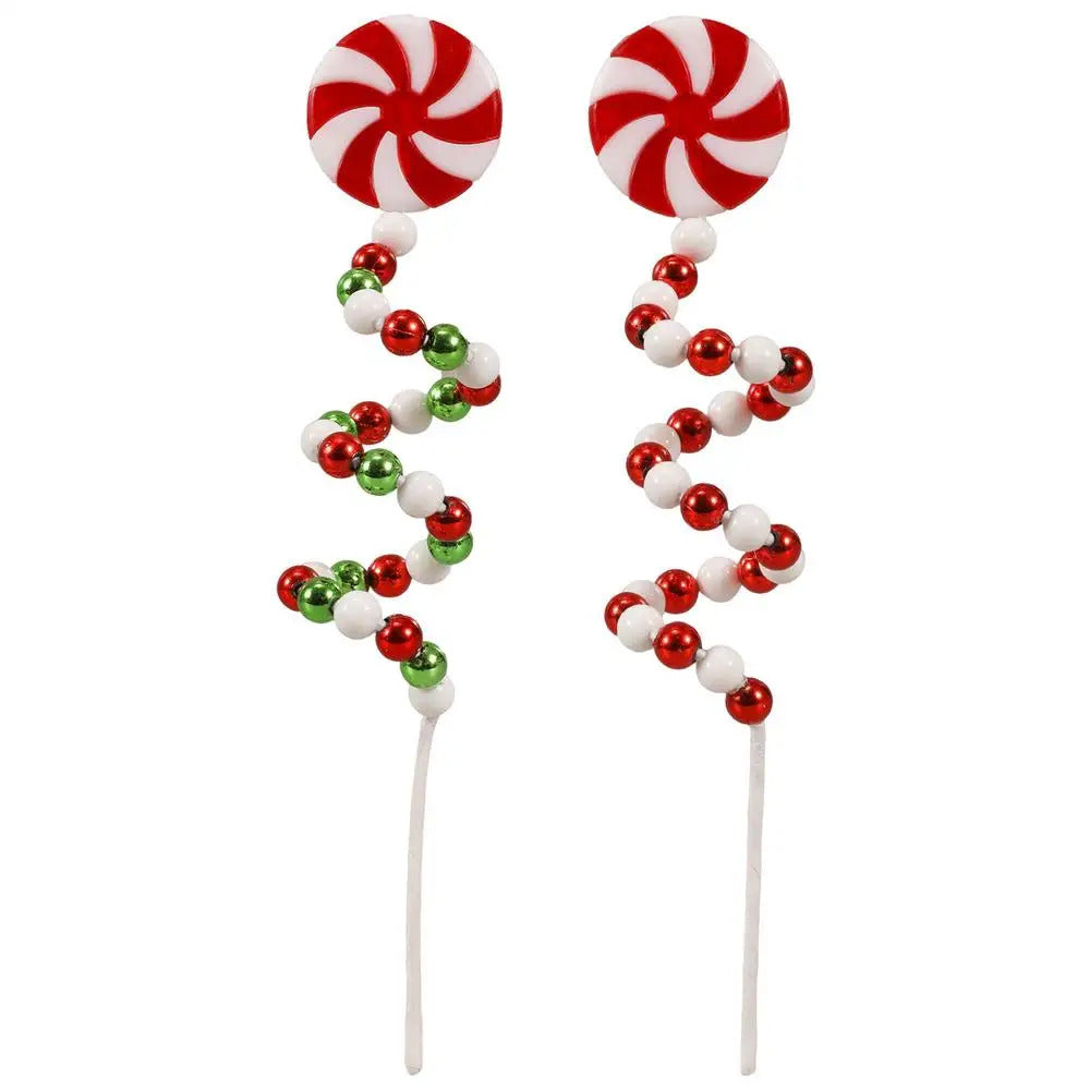 $10 christmas gifts Christmas Candy Cane Decorations Christmas Tree Decoration Red White Lollipop Decoration Curved Candy Christmas Tree Stems Decor