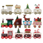 $10 christmas gifts Wooden Train Christmas Ornament Merry Christmas Decoration For Home 2025 Xmas Gifts Noel Natal Navidad New Year 2025