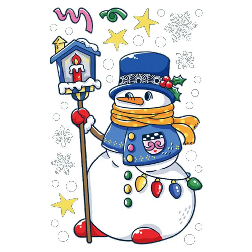 $10 christmas gifts Window Decals For Christmas Winter Snowflake Static Clings Christmas Ambience Window Decor Accessories For Tiles Household