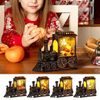 $10 christmas gifts Christmas Train Decor Light Up Retro Christmas Train Figurine Holiday Decor Battery-Operated LED Christmas Train For Parties