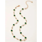 $10 christmas gifts  Rhinestone Decor Choker Necklace for Women,  Fashion Jewelry for Party, Daily Clothing Decor,