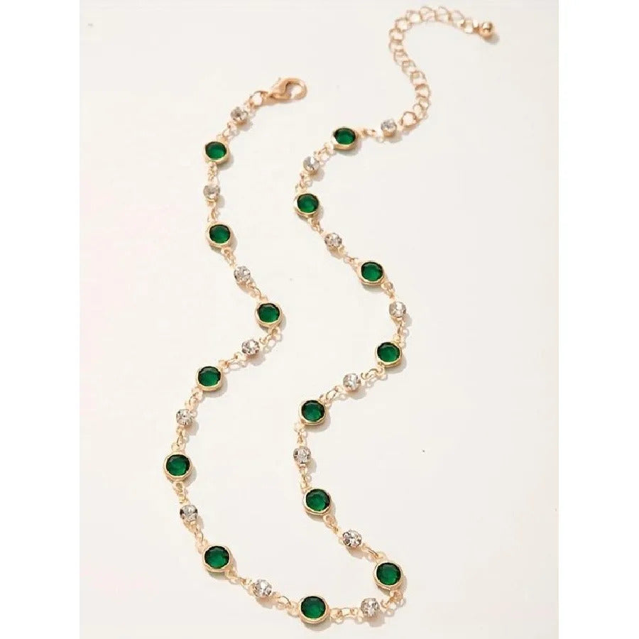 $10 christmas gifts  Rhinestone Decor Choker Necklace for Women,  Fashion Jewelry for Party, Daily Clothing Decor,