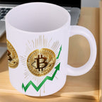 Bitcoin Themed Mug Personalized Custom Coffee Mug with Bitcoin Pattern for Crypto Enthusiasts Gift